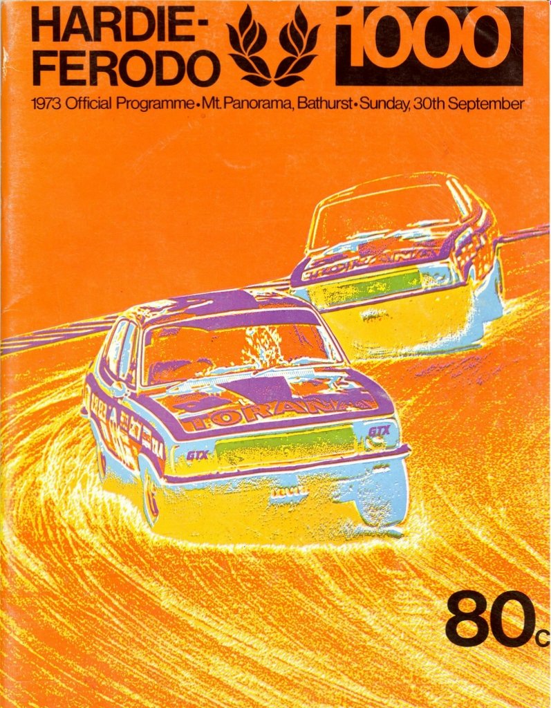 1973 Bathurst 1000 Race Program